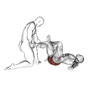 Assisted Lying Gluteus And Piriformis Stretch demonstration animation