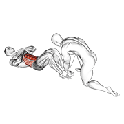 Assisted Sit Up demonstration animation