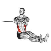 Band Seated Twist demonstration animation