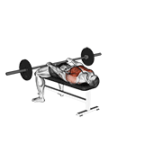 Barbell Front Raise And Pullover demonstration animation