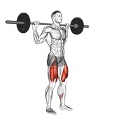 Barbell Lateral Lunge demonstration animation