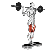 Barbell Rear Lunge V2 demonstration animation