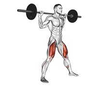 Barbell Side Split Squat V2 demonstration animation