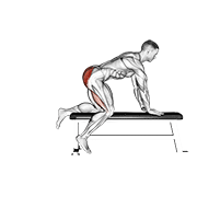 Bench Hip Extension demonstration animation