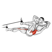Bicycle Crunch demonstration animation