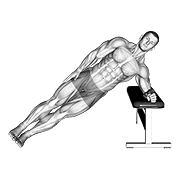 Bodyweight Incline Side Plank demonstration animation