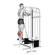 Cable Standing Calf Raise demonstration animation
