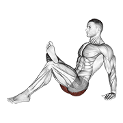 Glute Stretch demonstration animation