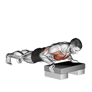 Incline Pushup demonstration animation