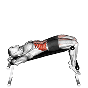 Incline Twisting Sit Up demonstration animation
