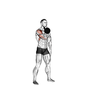 Kettlebell Arnold Press demonstration animation