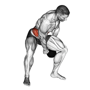 Kettlebell Figure 8 demonstration animation