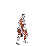 Kettlebell One Arm Clean And Jerk demonstration animation