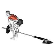 Lever Bent Over Row With V Bar demonstration animation