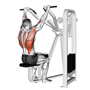 Lever Front Pulldown demonstration animation