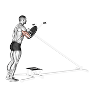 Lever One Arm Shoulder Press demonstration animation