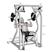 Lever Shoulder Press V2 demonstration animation