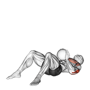 Medicine Ball Supine Chest Throw demonstration animation