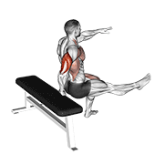 One Arm Dip demonstration animation