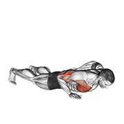 One Arm Pushup demonstration animation