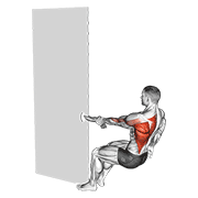 One Arm Towel Row demonstration animation