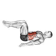 Reverse Crunch demonstration animation