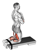 Self Assisted Inverse Leg Curl On Floor demonstration animation