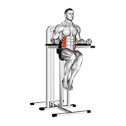Side Hip On Parallel Bars demonstration animation