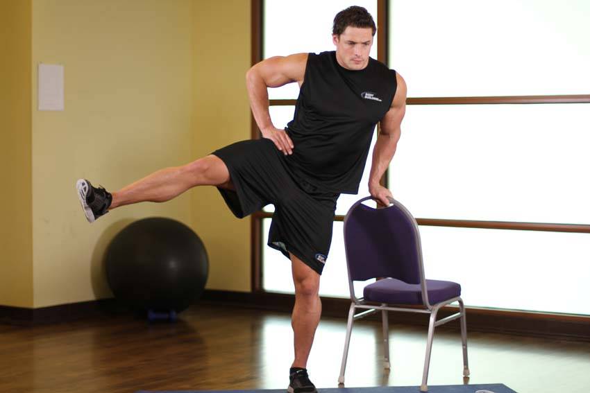 Side Lying Leg Raise — position 2