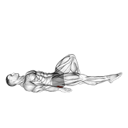 Single Leg Bridge With Outstretched Leg demonstration animation