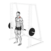 Smith Back Shrug demonstration animation