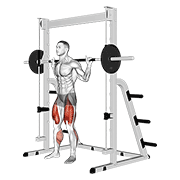 Smith Full Squat demonstration animation