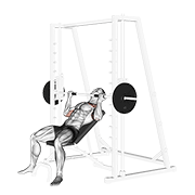 Smith Incline Reverse Grip Press demonstration animation