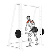 Smith Rear Delt Row demonstration animation