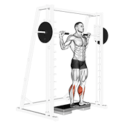 Smith Reverse Calf Raises demonstration animation
