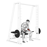 Smith Seated Wrist Curl demonstration animation