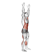 Two Toe Touch demonstration animation