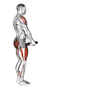 Weighted Lunge With Swing demonstration animation